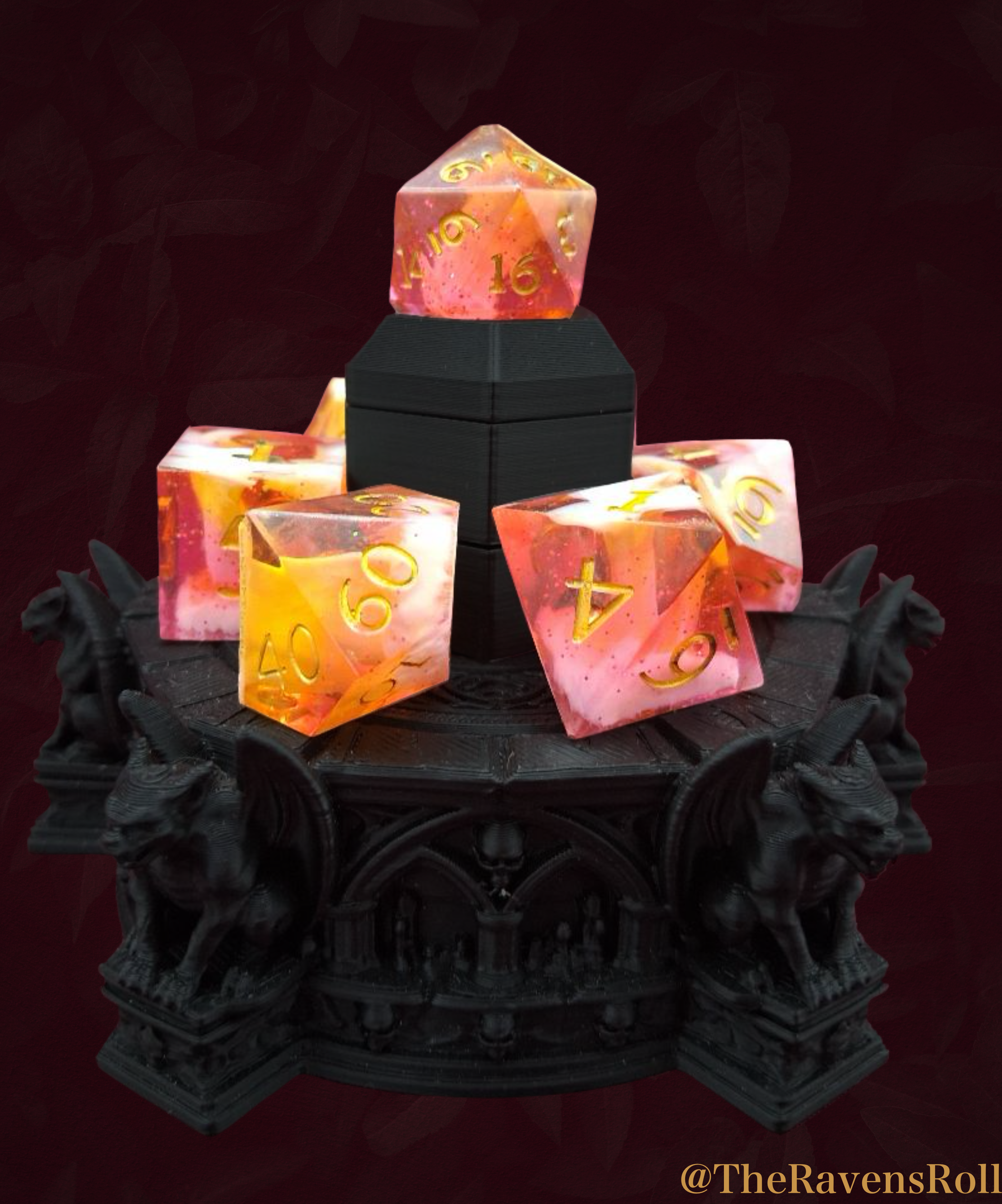 Sunset Clouds 7pc Dice Set